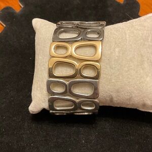 Brighton Gold and Silver  Tone Geometric Bracelet